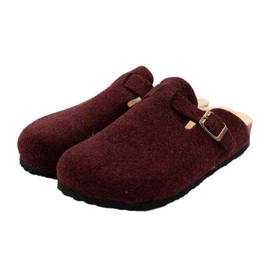 YOOYU PENA KADIN İÇİ PELUŞ KEÇE EV TERLİĞİ BORDO
