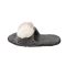 YOOYU BONBON KADIN PONPONLU PELUŞ EV TERLİĞİ GRİ