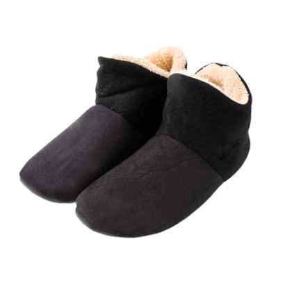 YOOYU BOBİ ERKEK İÇİ PELUŞLU EV BOTU / PANDUF SİYAH 41